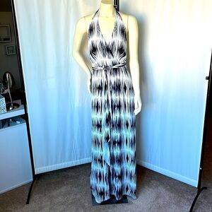 MILLY Silk Maxi Wrap Dress